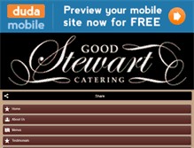 Tablet Screenshot of goodstewartcatering.com